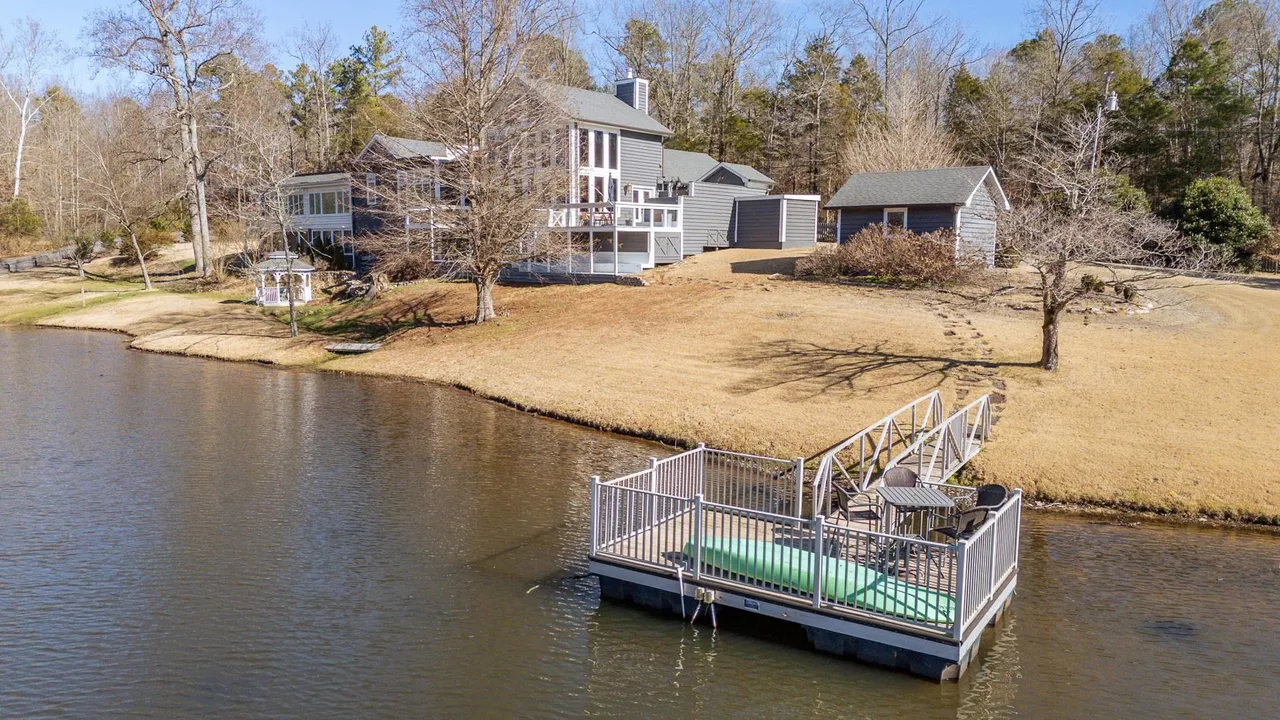Lakefront property view