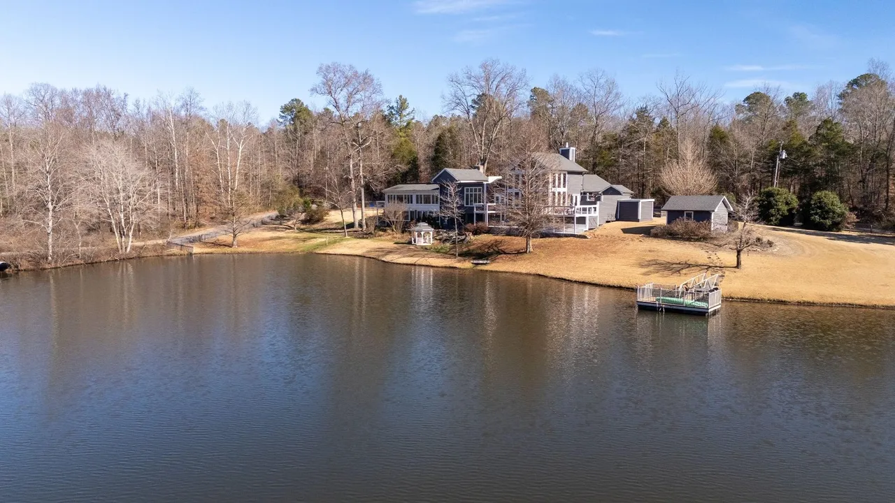 Final view of the lakefront home